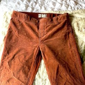 Corduroy bell bottom low rise jeans